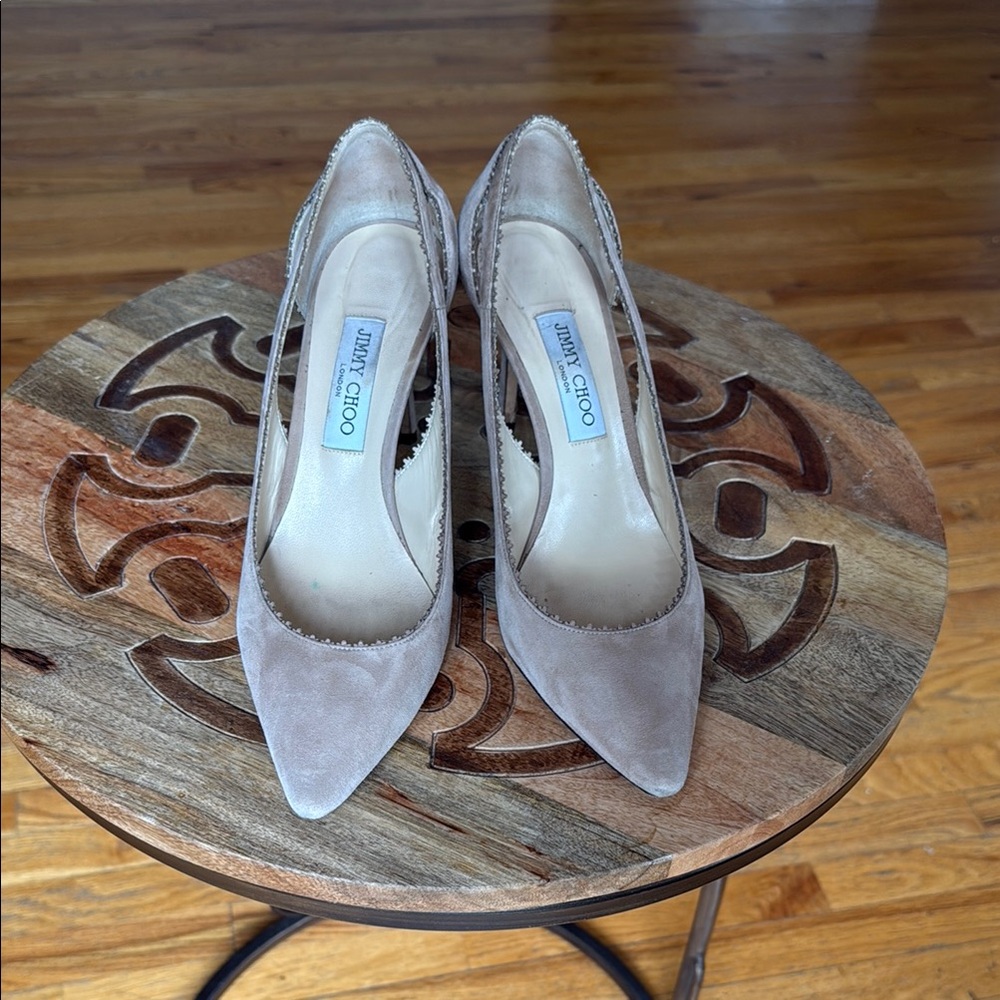Jimmy Choo Women's Tan Suede Heels
